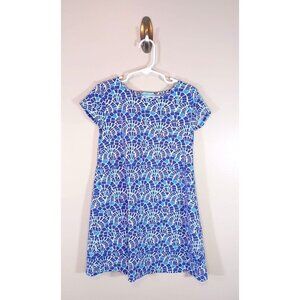 J. McLaughlin Stretch Geometric Print Short Sleeve Shift Dress Size 6